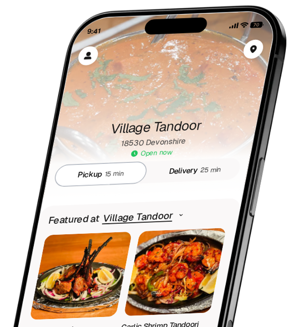 Village Tandoor app preview
