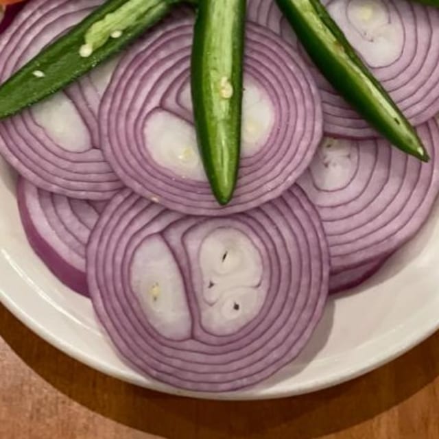 Onion & Chilies.